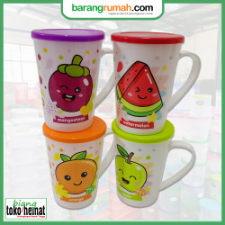 Mug Tutup Plastik Fruitamin Isi 4PCS